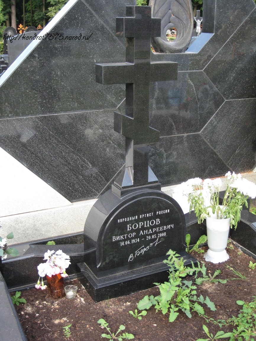 могила Виктора Борцова на Троекуровском кладбище в Москве  (фото Дмитрия Кондратьева)