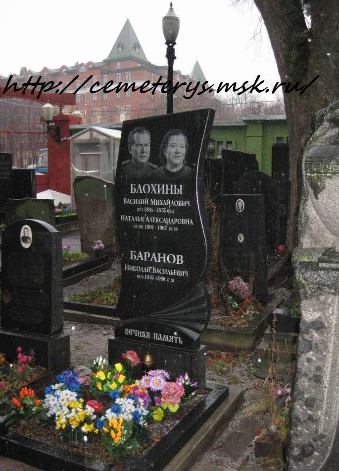 могила Василия Блохина на Донском кладбище в Москве ( фото Дмитрия Кондратьева)