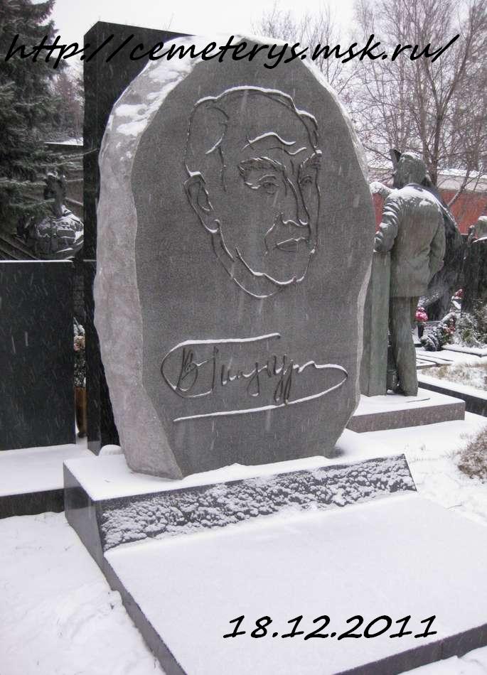фото могилы Виталия Гинзбурга на Новодевичем Кладбище в Москве ( фото Дмитрия Кондратьева)