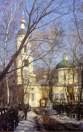 Храм на Ваганьковском кладбище
