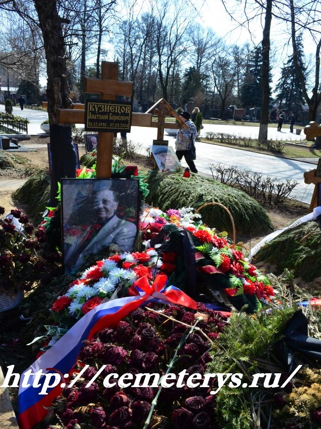 могила Анатолия Кузнецова на Новодевичем кладбище в Москве ( фото Дмитрия Кондратьева)
