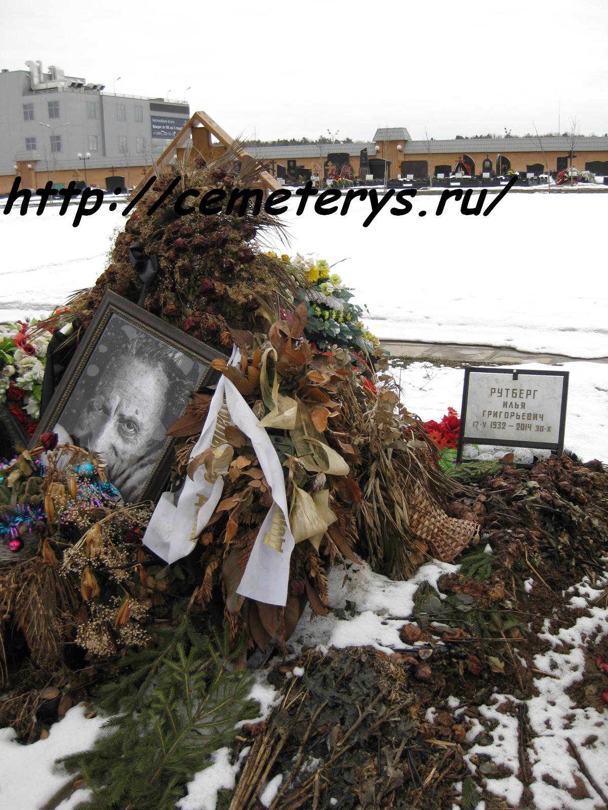 могила Ильи Рутберга на Троекуровском кладбище в Москве ( фото Дмитрия Кондратьева)