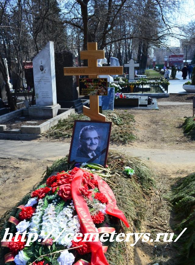 могила Юрия Яковлева на Новодевичем кладбище в Москве ( фото Дмитрия Кондратьева)